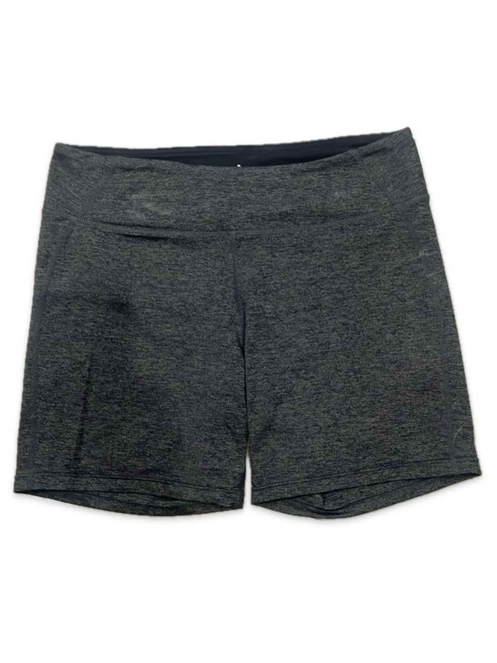Tuff Athletics Heathered Black Shorts Wide Elastic Waistband Medium Waist 14.5